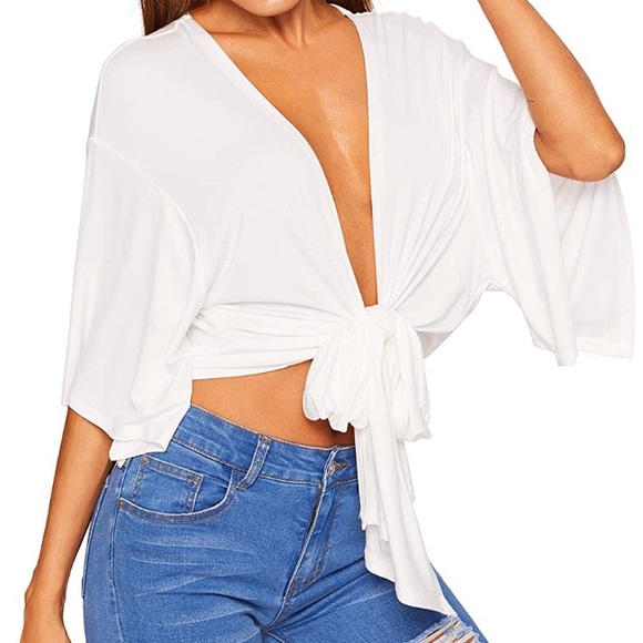 Tie Many Ways Crop Top - Picture 3 of 7